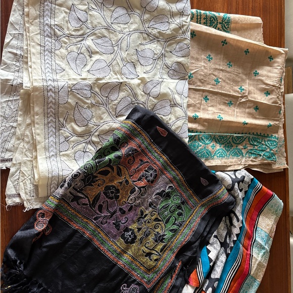 Colorful Embroidered Scarves Collection